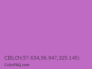 CIELCh 57.634,56.947,325.145 Color Image
