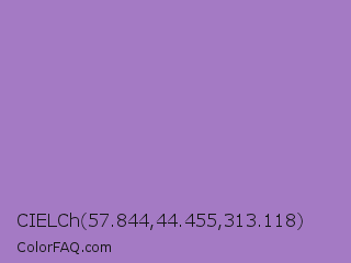 CIELCh 57.844,44.455,313.118 Color Image