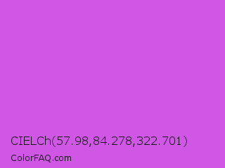 CIELCh 57.98,84.278,322.701 Color Image