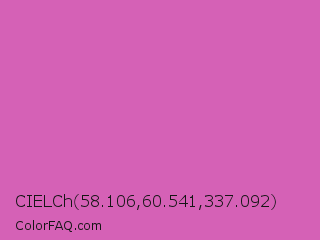 CIELCh 58.106,60.541,337.092 Color Image