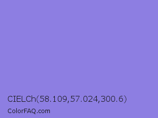 CIELCh 58.109,57.024,300.6 Color Image