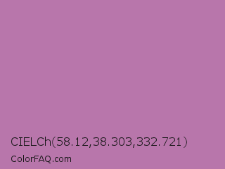 CIELCh 58.12,38.303,332.721 Color Image