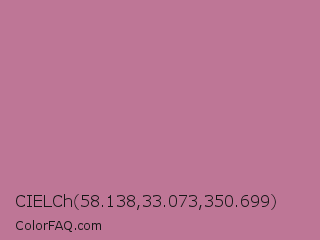 CIELCh 58.138,33.073,350.699 Color Image