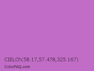 CIELCh 58.17,57.478,325.167 Color Image