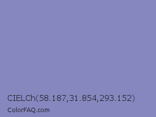 CIELCh 58.187,31.854,293.152 Color Image