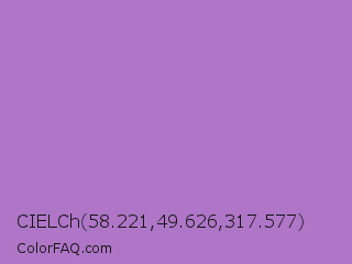 CIELCh 58.221,49.626,317.577 Color Image