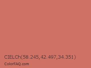 CIELCh 58.245,42.497,34.351 Color Image