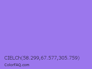 CIELCh 58.299,67.577,305.759 Color Image