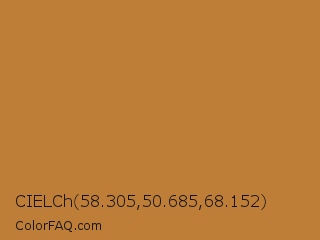 CIELCh 58.305,50.685,68.152 Color Image
