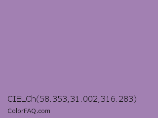 CIELCh 58.353,31.002,316.283 Color Image
