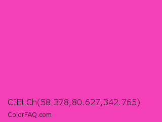 CIELCh 58.378,80.627,342.765 Color Image