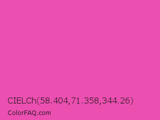 CIELCh 58.404,71.358,344.26 Color Image