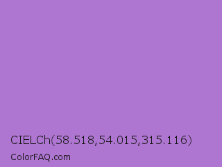 CIELCh 58.518,54.015,315.116 Color Image