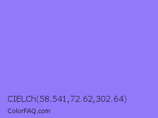 CIELCh 58.541,72.62,302.64 Color Image
