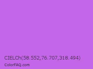 CIELCh 58.552,76.707,318.494 Color Image