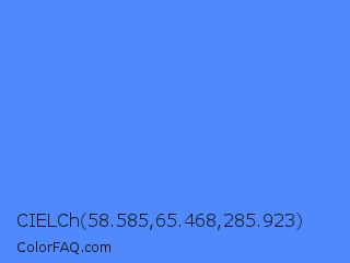 CIELCh 58.585,65.468,285.923 Color Image