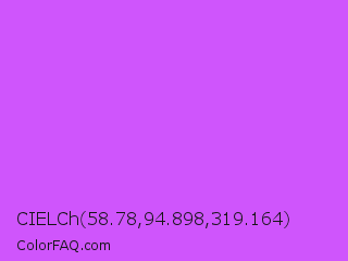 CIELCh 58.78,94.898,319.164 Color Image