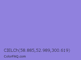 CIELCh 58.885,52.989,300.619 Color Image