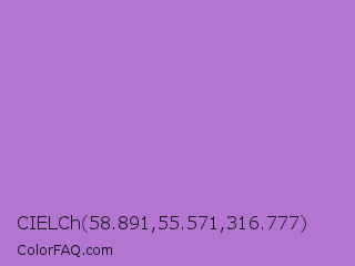 CIELCh 58.891,55.571,316.777 Color Image