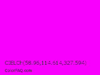 CIELCh 58.96,114.614,327.594 Color Image