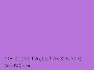 CIELCh 59.126,62.176,316.595 Color Image