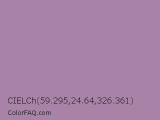 CIELCh 59.295,24.64,326.361 Color Image