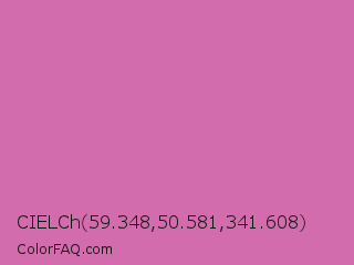CIELCh 59.348,50.581,341.608 Color Image