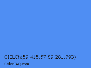 CIELCh 59.415,57.89,281.793 Color Image