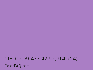 CIELCh 59.433,42.92,314.714 Color Image