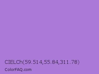 CIELCh 59.514,55.84,311.78 Color Image