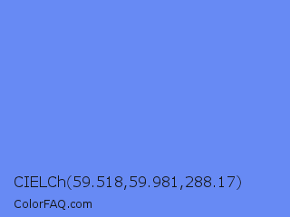 CIELCh 59.518,59.981,288.17 Color Image