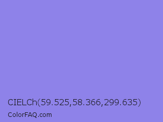 CIELCh 59.525,58.366,299.635 Color Image
