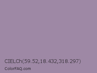 CIELCh 59.52,18.432,318.297 Color Image