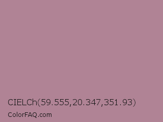CIELCh 59.555,20.347,351.93 Color Image