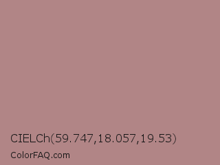 CIELCh 59.747,18.057,19.53 Color Image