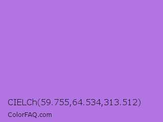 CIELCh 59.755,64.534,313.512 Color Image