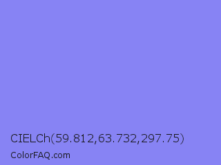 CIELCh 59.812,63.732,297.75 Color Image