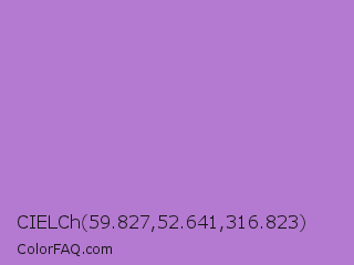 CIELCh 59.827,52.641,316.823 Color Image