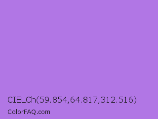 CIELCh 59.854,64.817,312.516 Color Image