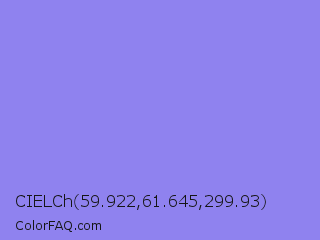 CIELCh 59.922,61.645,299.93 Color Image