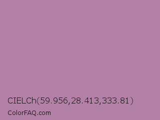 CIELCh 59.956,28.413,333.81 Color Image