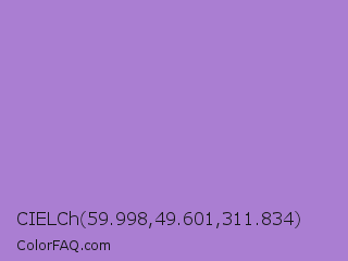 CIELCh 59.998,49.601,311.834 Color Image