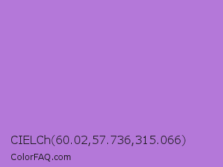 CIELCh 60.02,57.736,315.066 Color Image