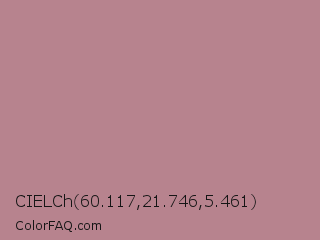CIELCh 60.117,21.746,5.461 Color Image