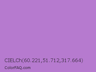 CIELCh 60.221,51.712,317.664 Color Image