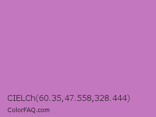 CIELCh 60.35,47.558,328.444 Color Image