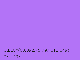 CIELCh 60.392,75.797,311.349 Color Image