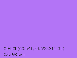 CIELCh 60.541,74.699,311.31 Color Image