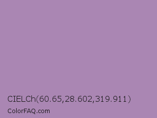 CIELCh 60.65,28.602,319.911 Color Image