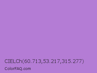 CIELCh 60.713,53.217,315.277 Color Image